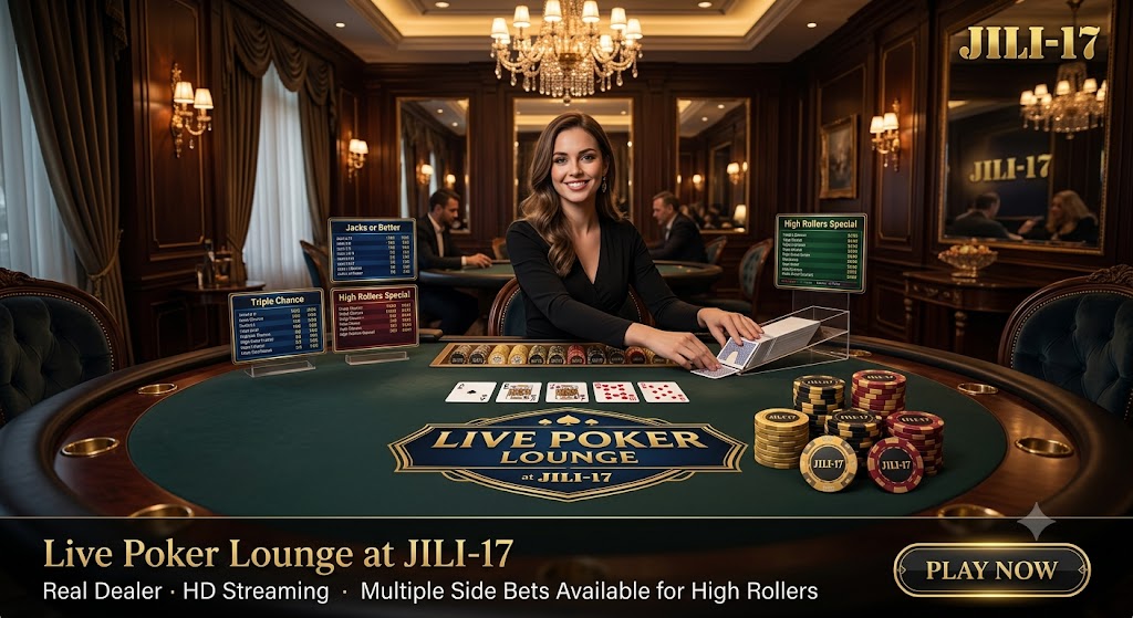 Live Poker Lounge at JILI-17