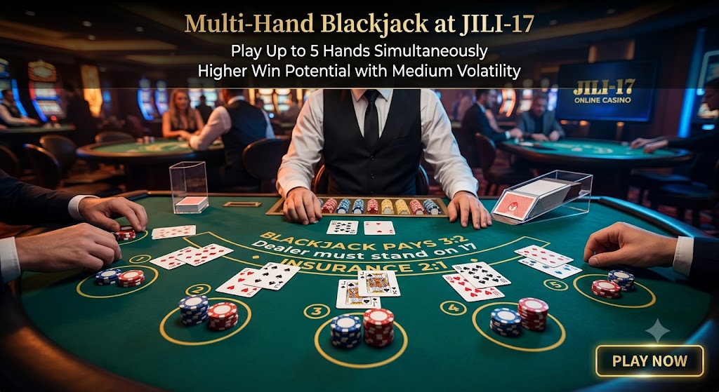 Multi-Hand Blackjack at JILI-17